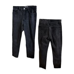 Zara Jeans Women's Size 6 Black Denim High Rise Cotton Elastane
